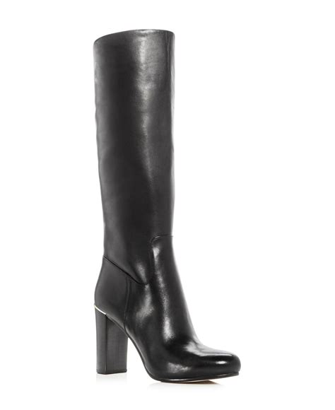 michael kors leather boots|michael kors boots high heel.